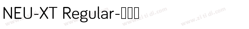 NEU-XT Regular字体转换